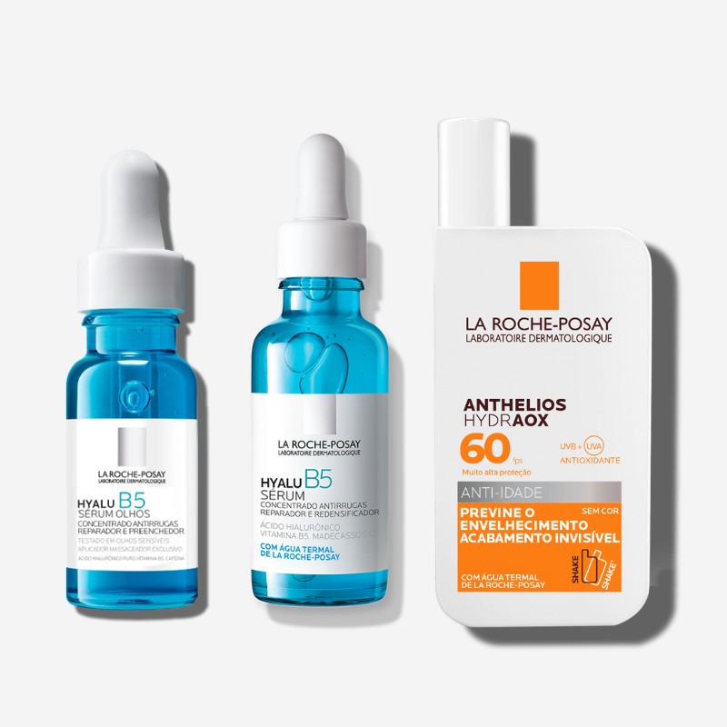 Kit La Roche-Posay - Hyalu B5 Face e olhos + Anthelios UVmune (3 PRODUTOS)